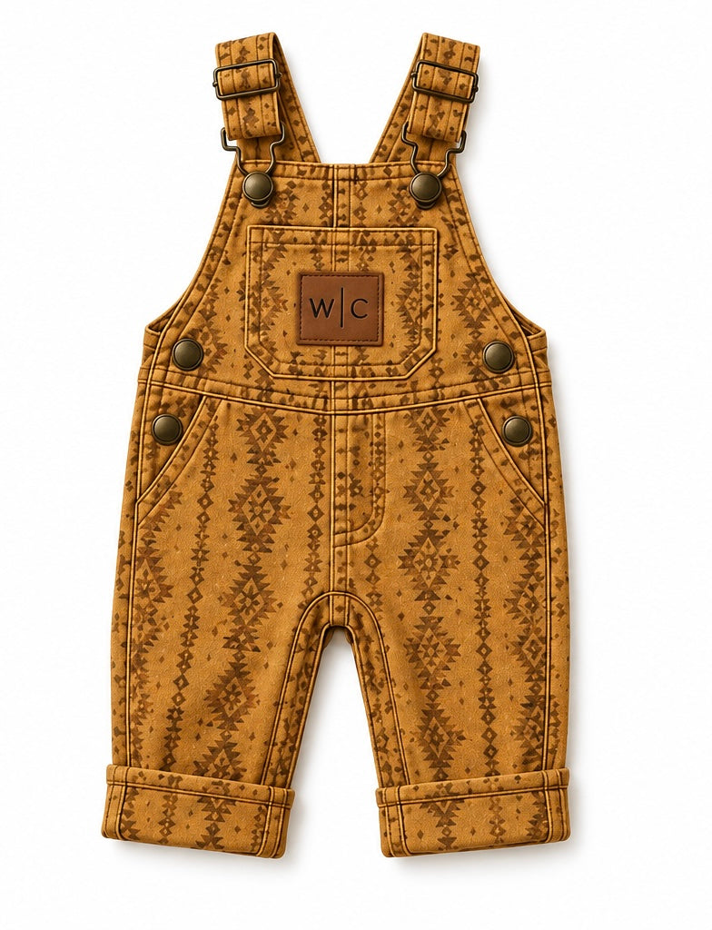 Aztec Denim Overalls🍂